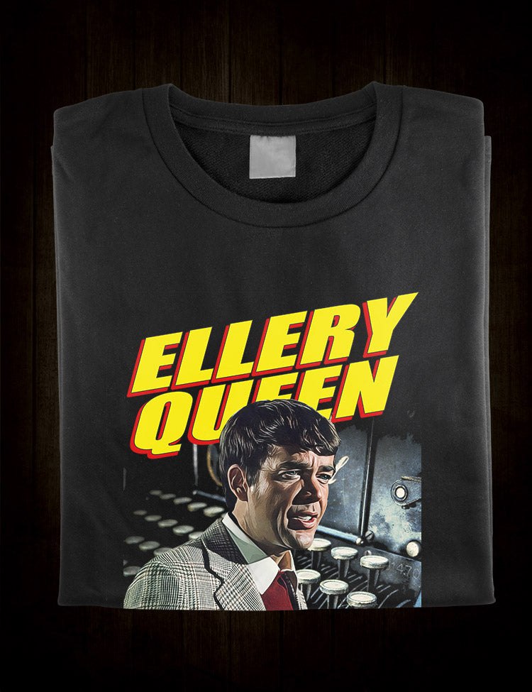 Bold and striking design showcasing Ellery Queen's detective skills