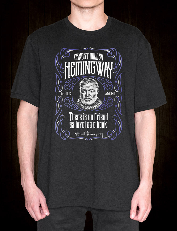 Famous Writer T-Shirt Ernest Hemingway