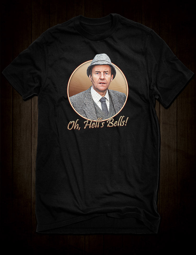Ever Decreasing Circles t-shirt featuring Martin Bryce and his catchphrase "Oh, Hells Bells"