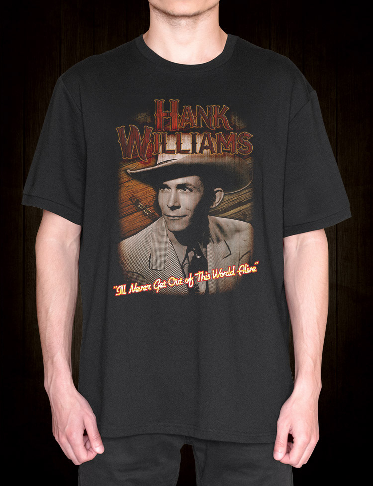 Hank Williams Hillbilly Shakespeare country music tee