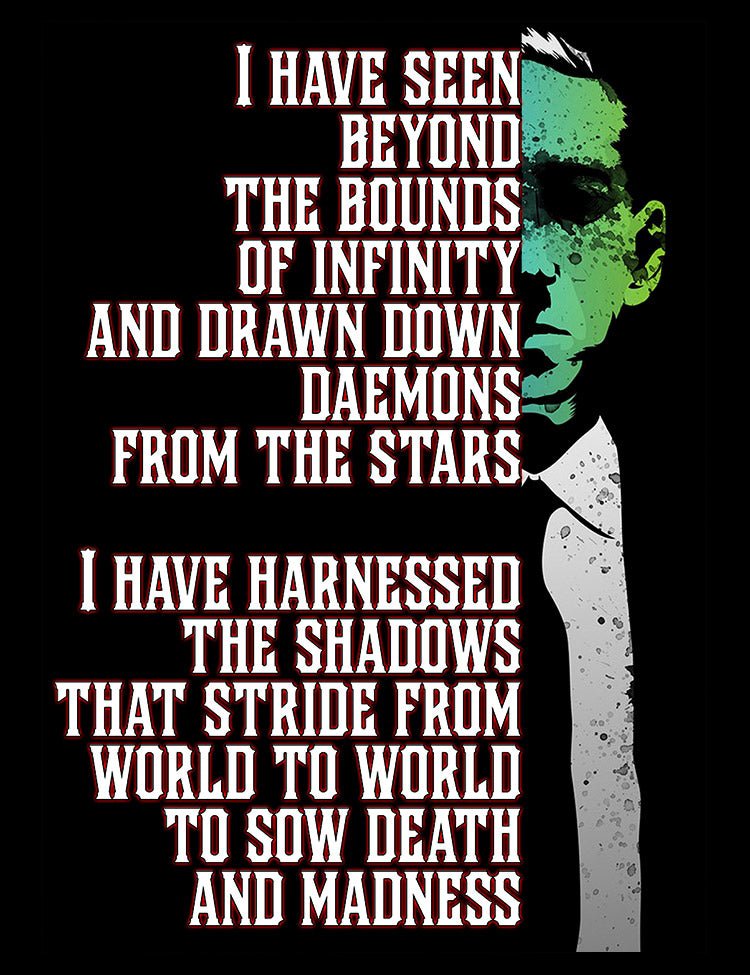 Horror Writer H P Lovecraft T-Shirt
