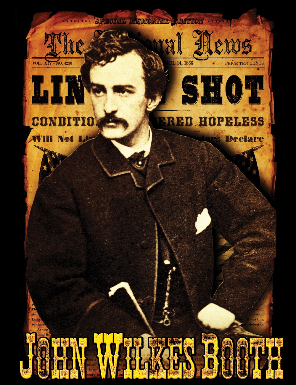 a poster of a man in a suit and hat