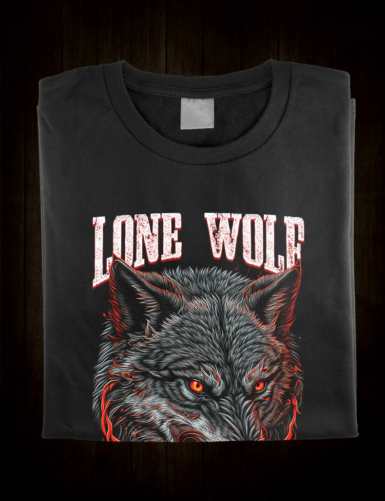 An original lone wolf t-shirt for all independent thinkers