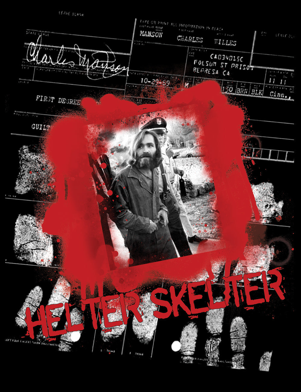 Manson Helter Skelter True Crime T-Shirt