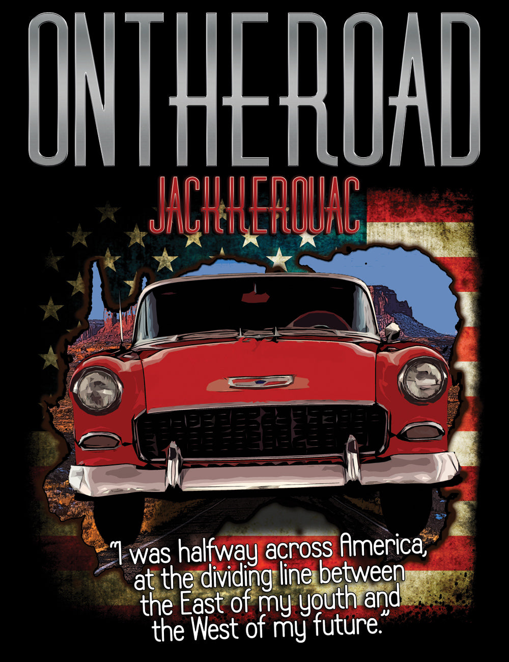 Jack Kerouac On The Road Novel T-Shirt