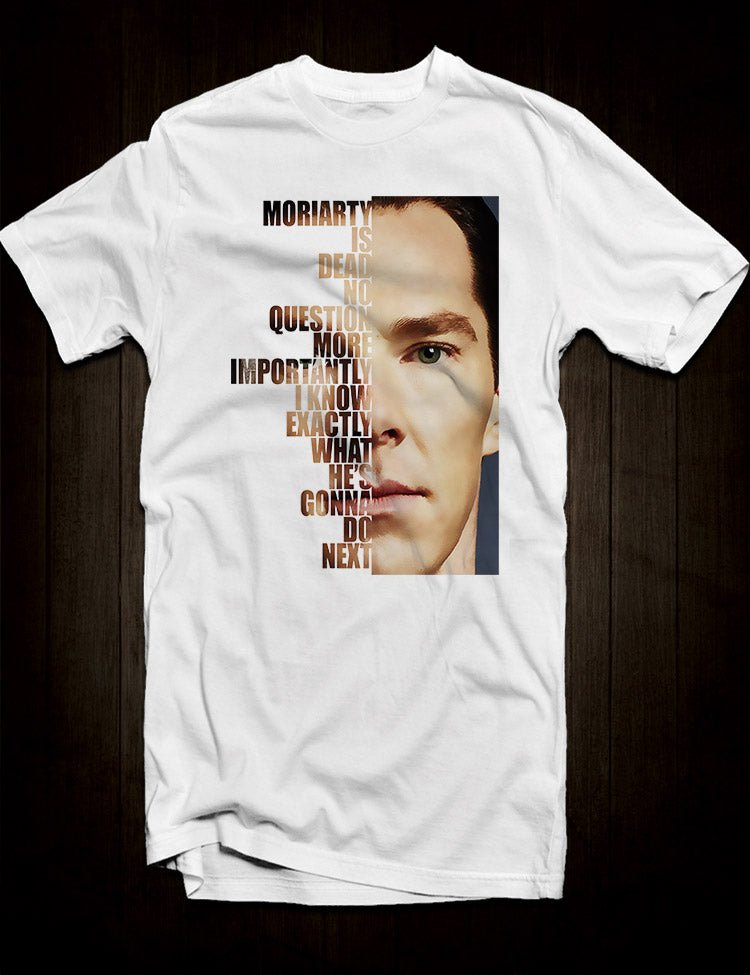White Sherlock Quote T-Shirt Benedict Cumberbatch