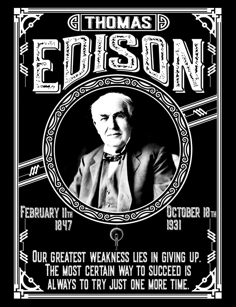 Famous Inventor T-Shirt Thomas Edison