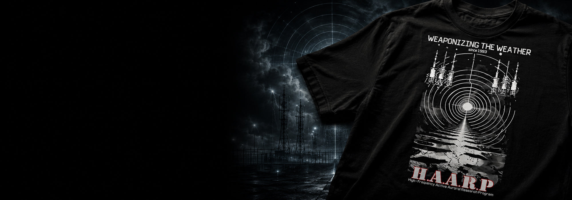 Conspiracy theory t-shirts inspired by cover-ups, covert operations, secret organisations and disputed history