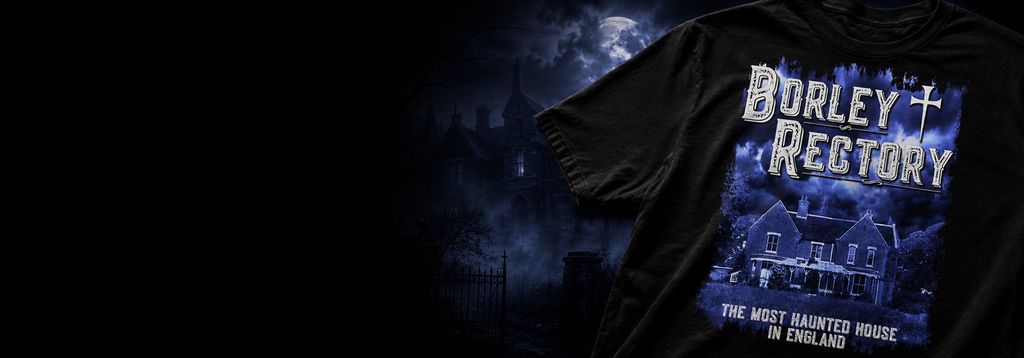 Paranormal and unexplained t-shirts inspired by ghosts, hauntings, cryptids and supernatural mysteries