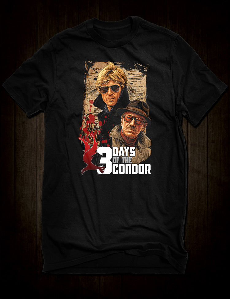 3 Days of the Condor 1975 film t-shirt design