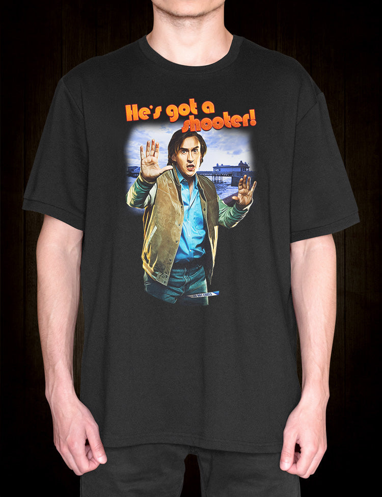 Show your love for Alan Partridge with this stylish Alpha Papa t-shirt.