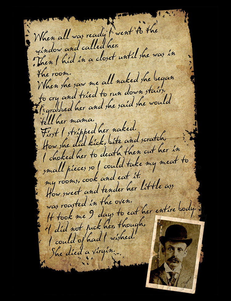 True Crime Obsessed? Albert Fish Letter TShirt is a MustHave