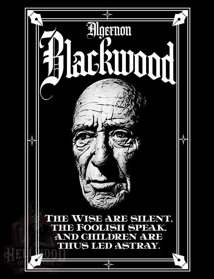 Gothic horror and weird fiction Algernon Blackwood tee