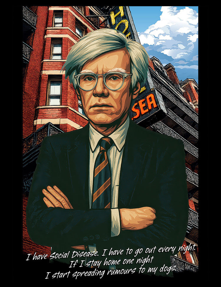 Pop art pioneer Andy Warhol tribute tee