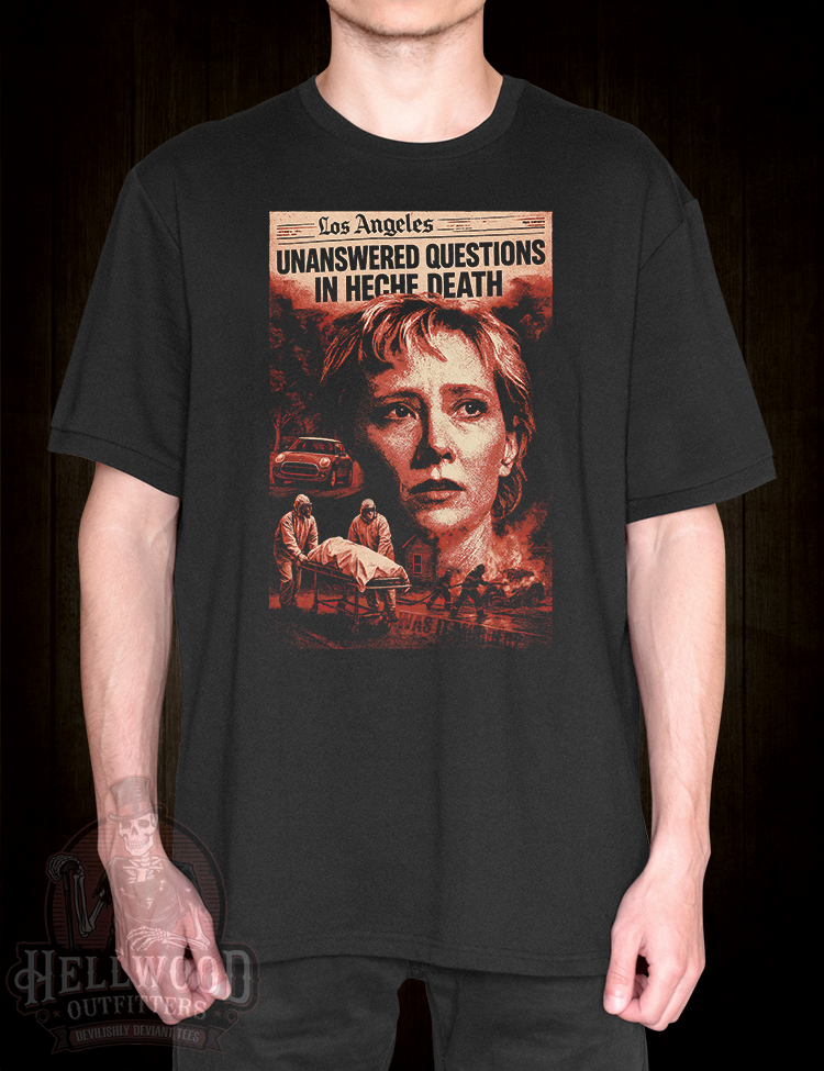 Conspiracy-themed celebrity memorial t-shirt