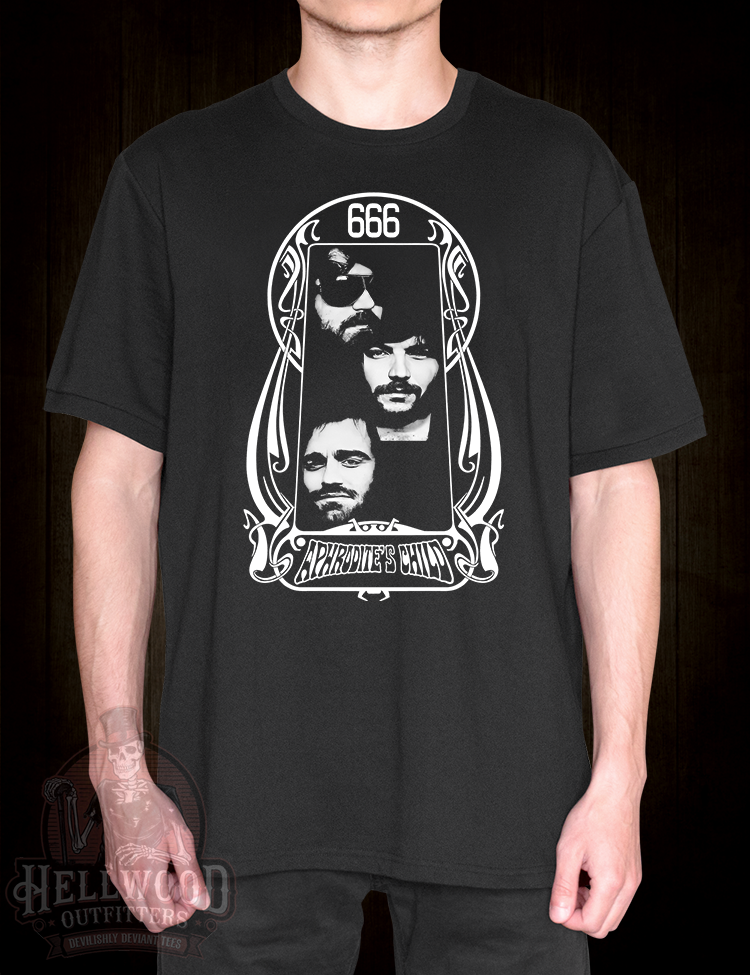 Aphrodite’s Child psychedelic artwork graphic tee