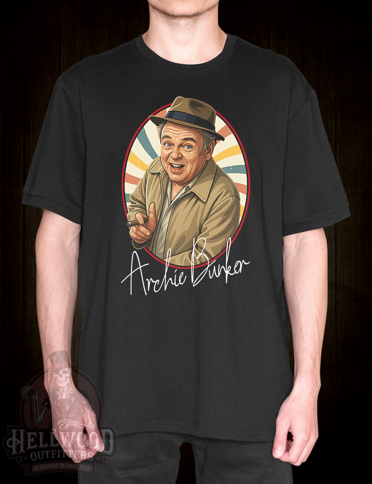 Retro sitcom t-shirt featuring Archie Bunker