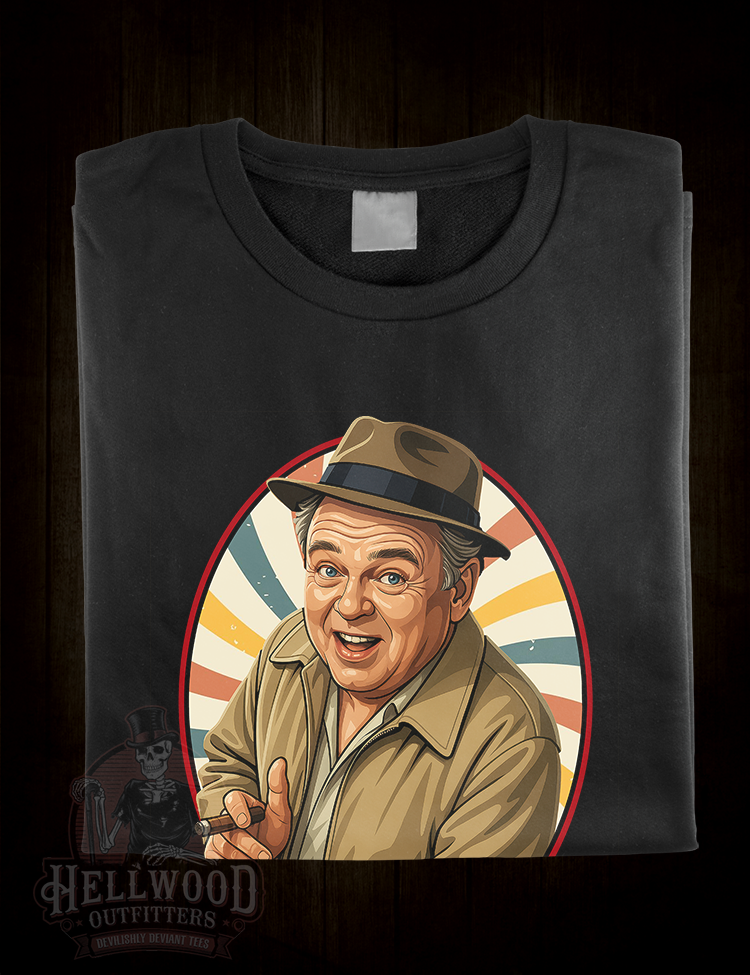 70s television icon Archie Bunker graphic tee