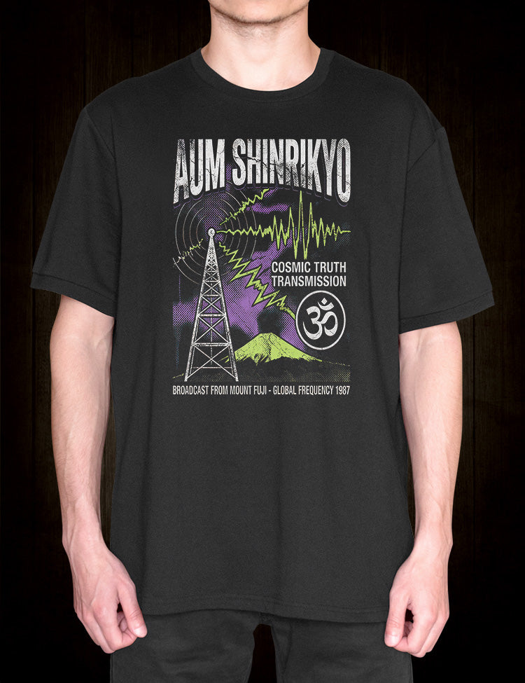 Aum Supreme Truth T-shirt referencing 1980s Japan