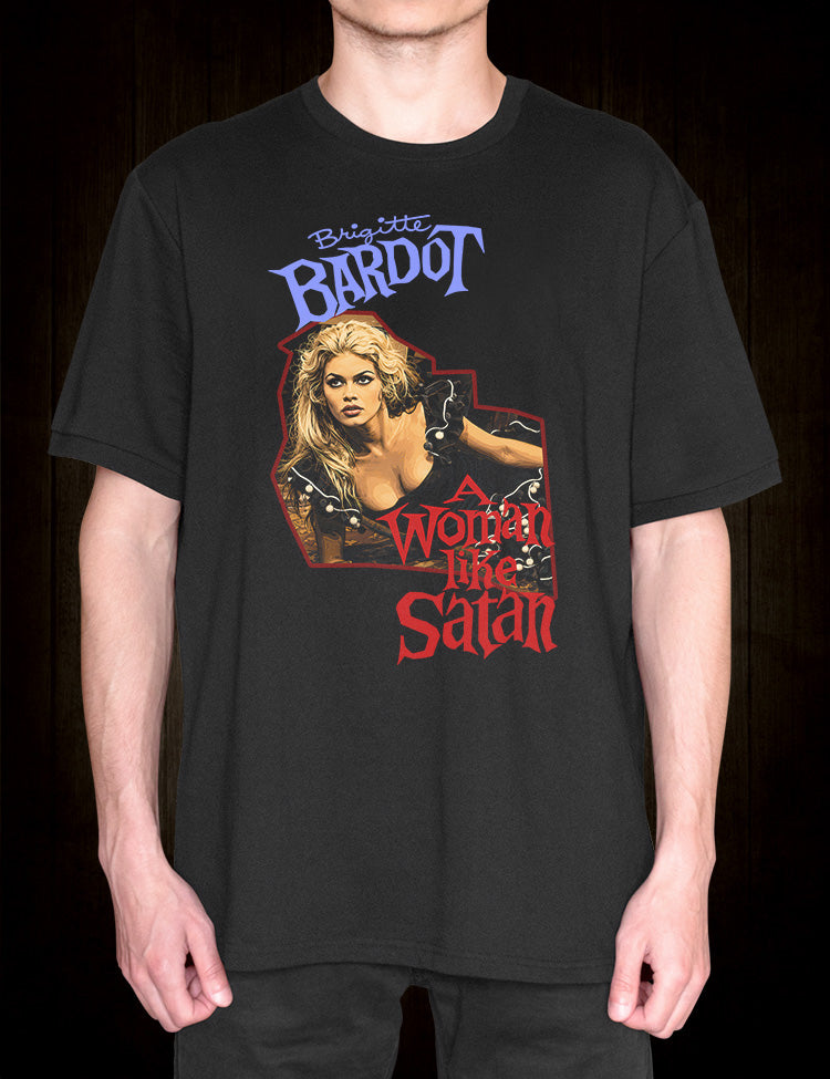 A Woman Like Satan film design referencing Bardot as Éva Marchand