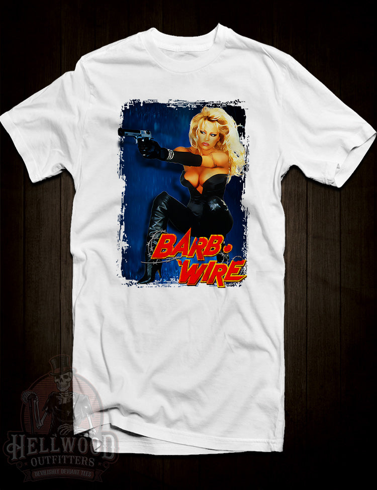 White Pamela Anderson Barb Wire Movie T-Shirt