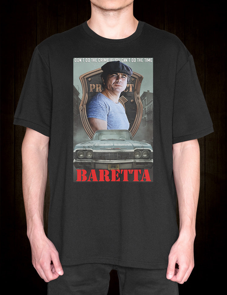 Retro television t-shirt Robert Blake as Tony Baretta