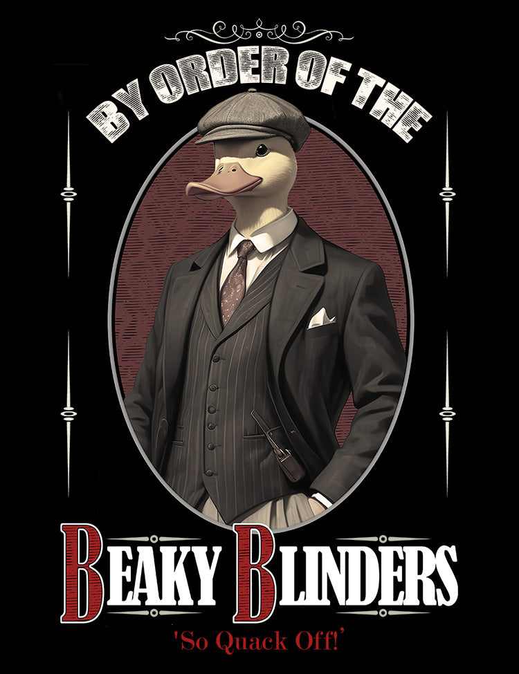 Quirky Peaky Blinders parody t-shirt