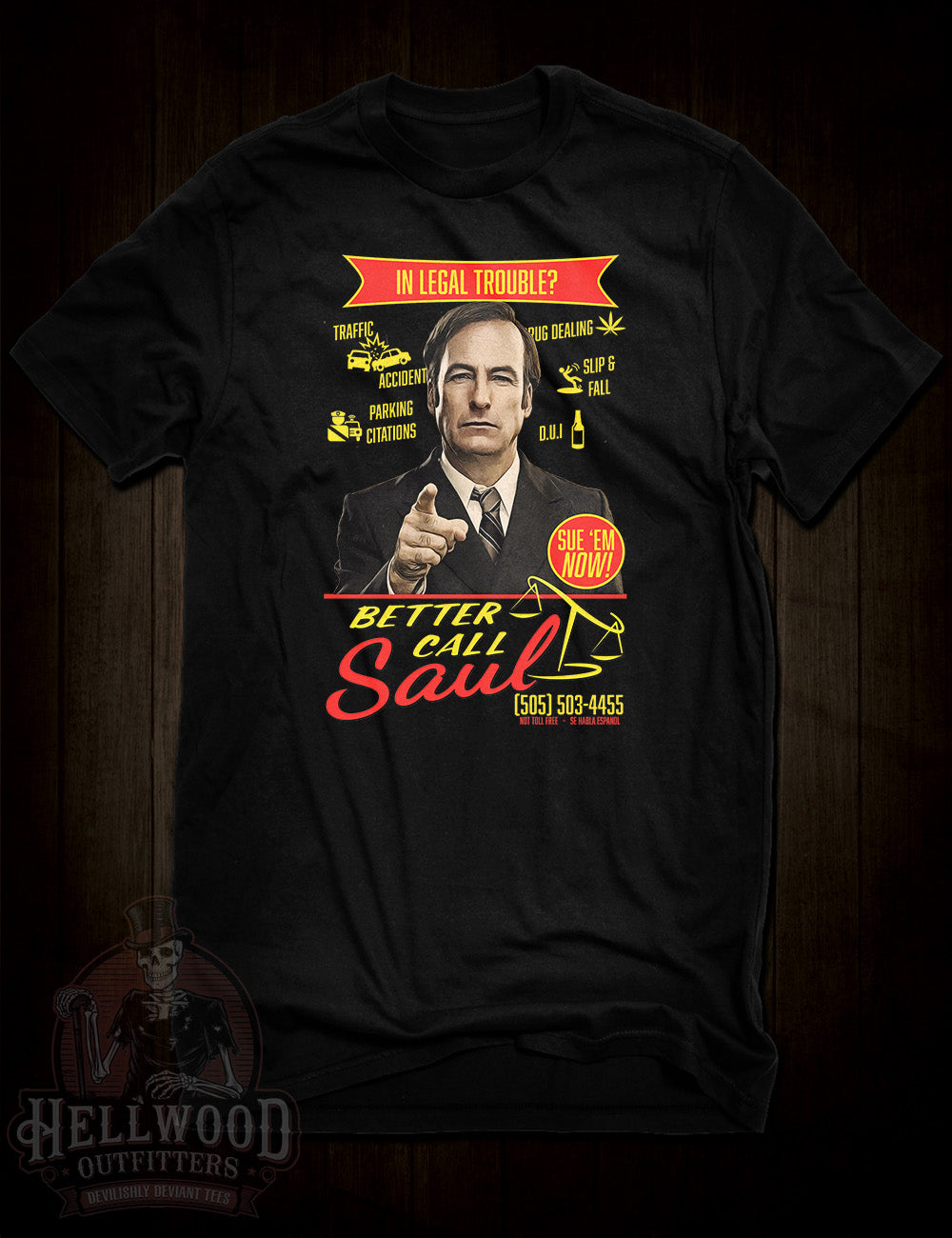 Better Call Saul t-shirt tribute