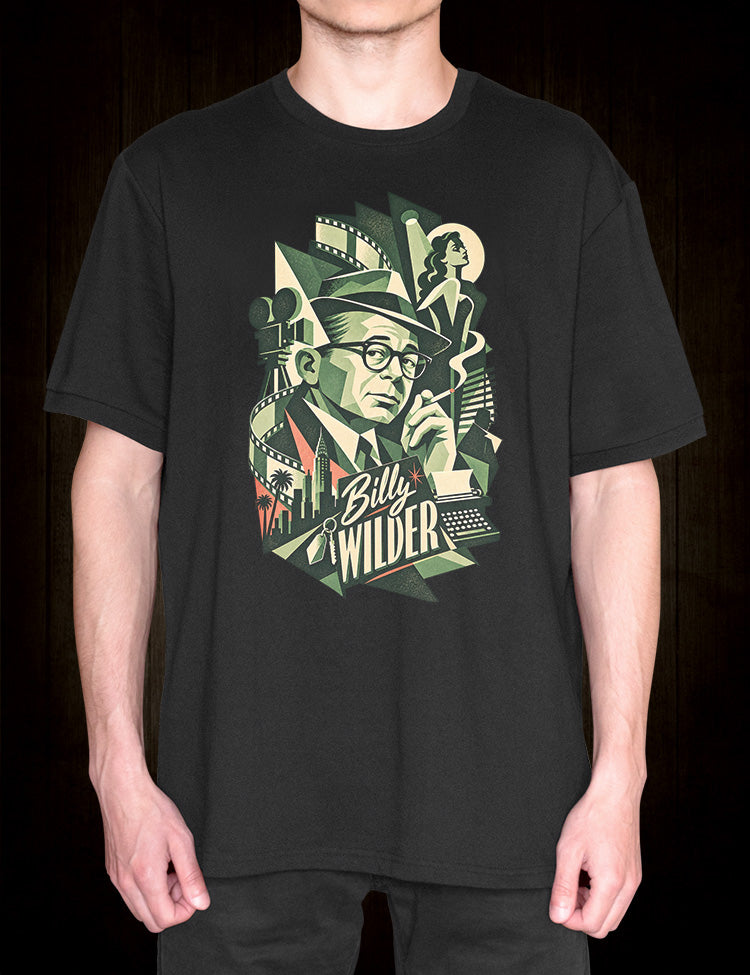 Cinema enthusiast T-shirt devoted to Billy Wilder, film noir and classic comedy