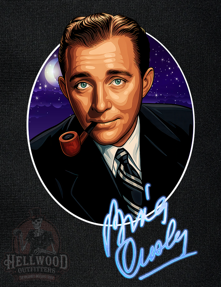 Classic crooner Bing Crosby t-shirt design