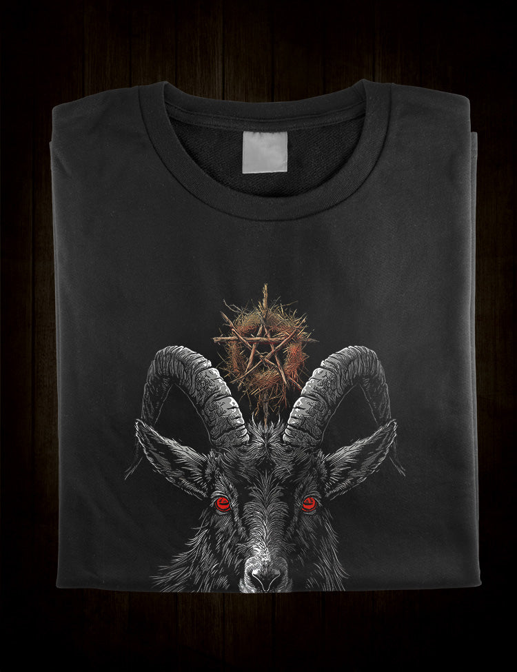 Eerie Folk Horror Fashion - The Witch Black Phillip Tee
