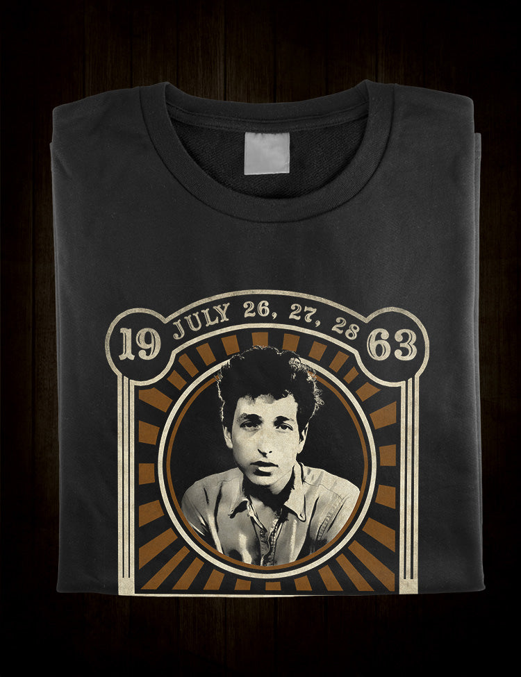 Bob Dylan Newport Folk Festival 1963 T-Shirt