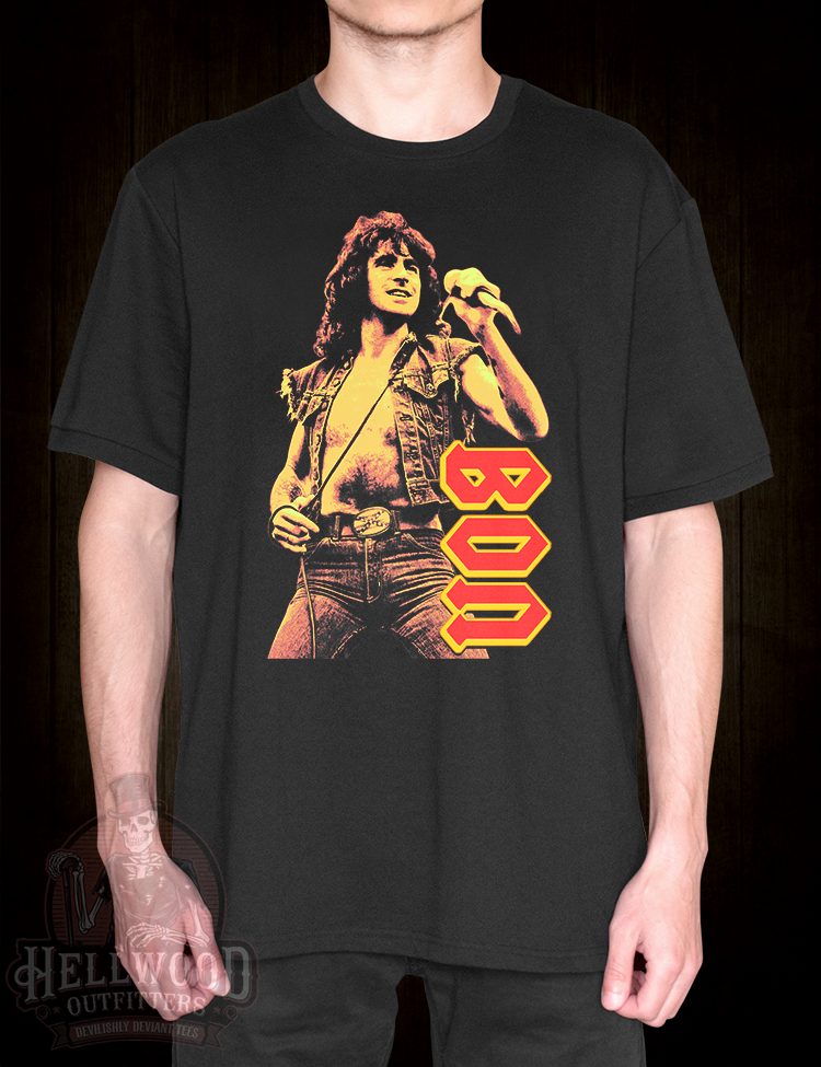 Retro AC/DC Bon Scott tribute design