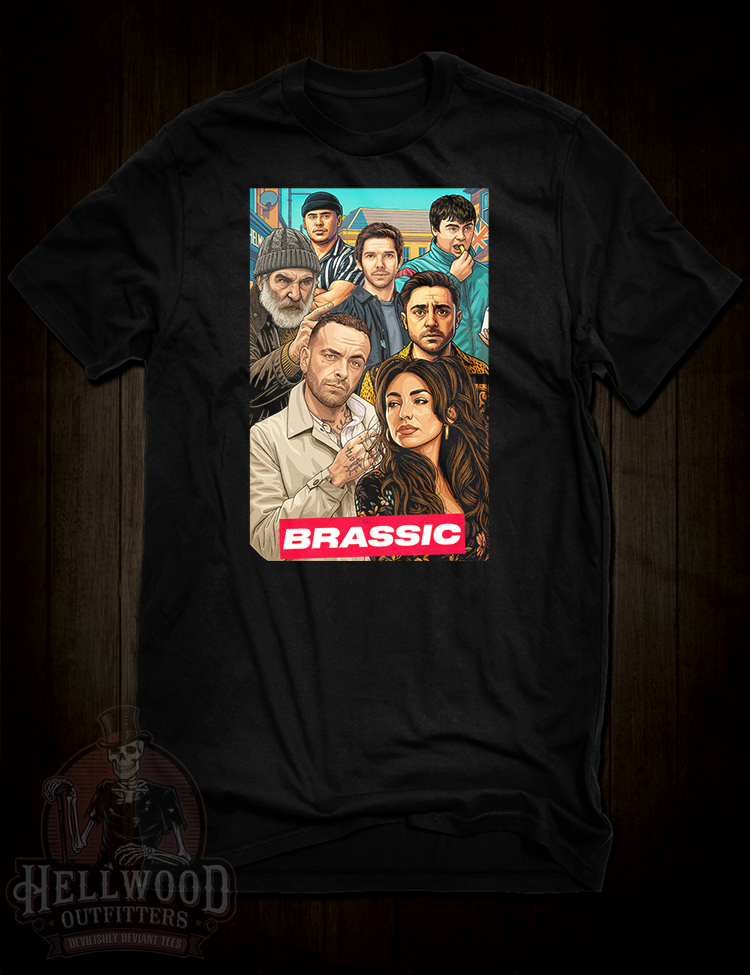 British comedy-drama Brassic character tribute shirt