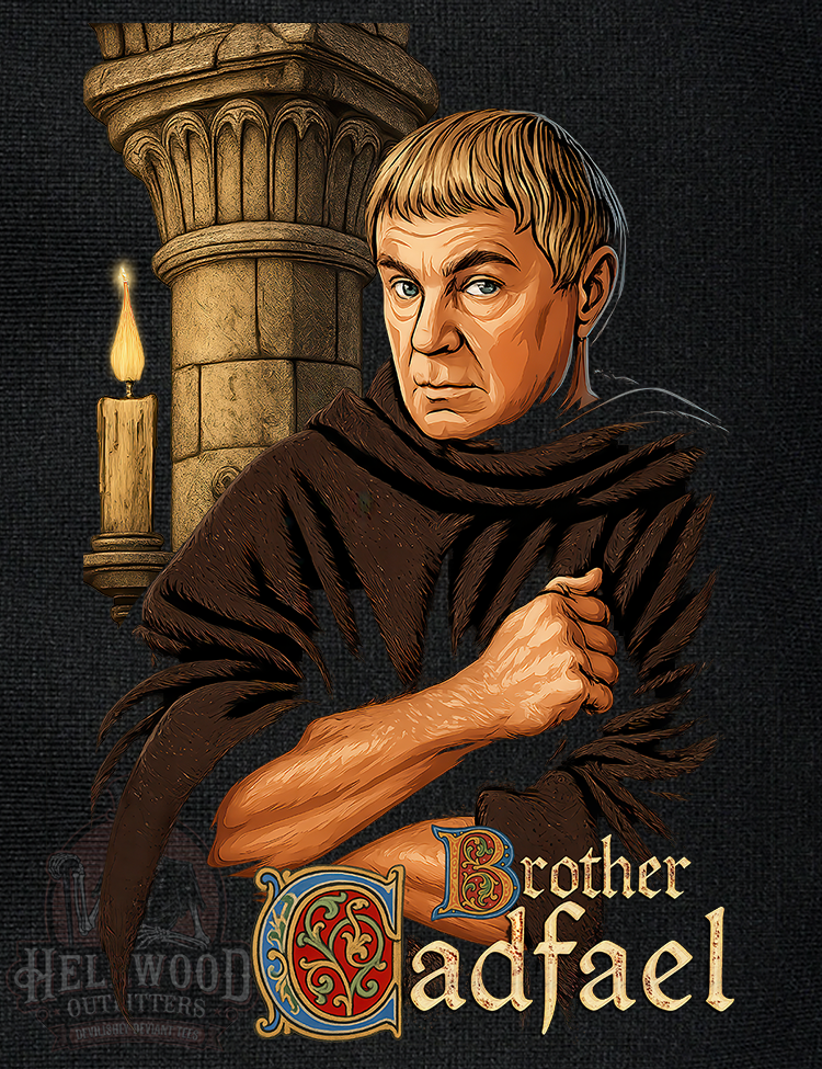 Derek Jacobi Brother Cadfael design shirt