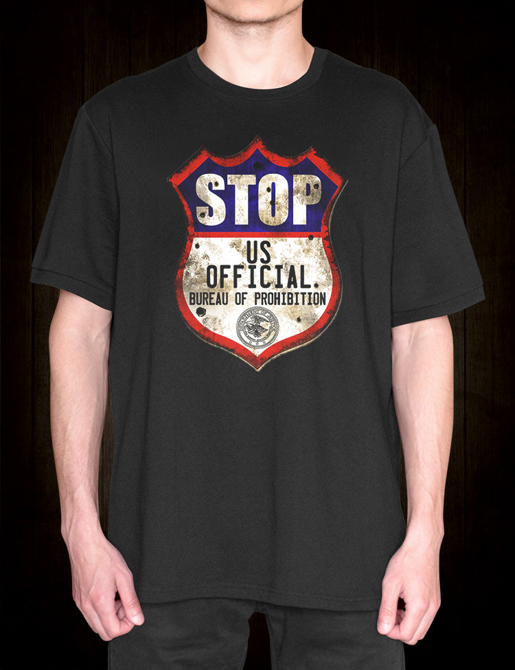 Vintage US law history Bureau of Prohibition tee