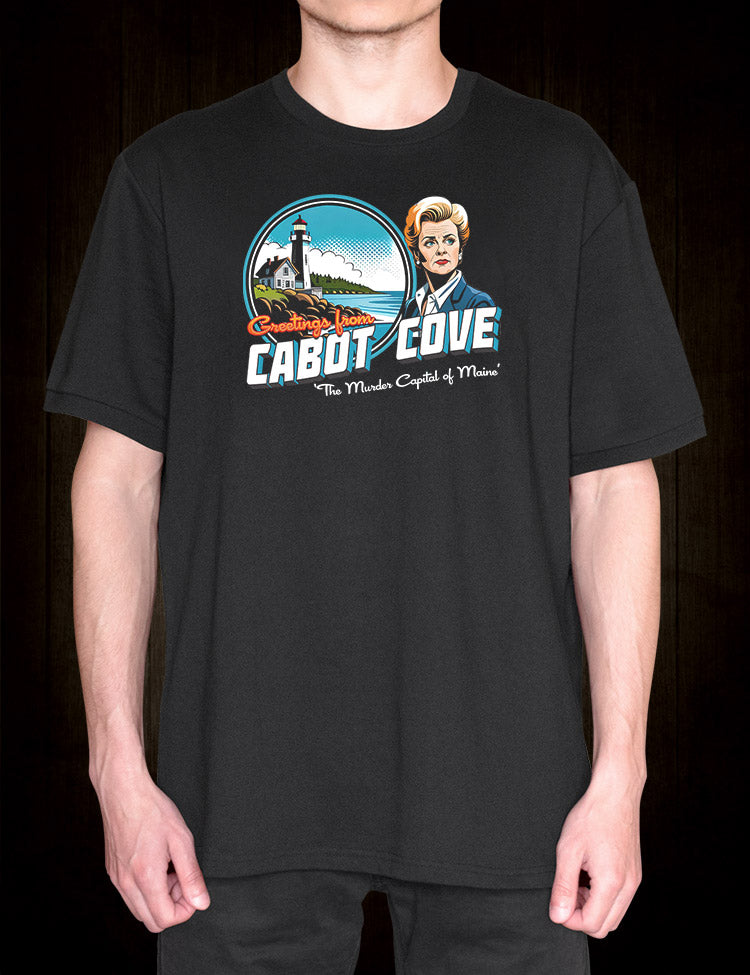 Timeless Crime Drama Apparel - Cabot Cove Murder Capital Tee