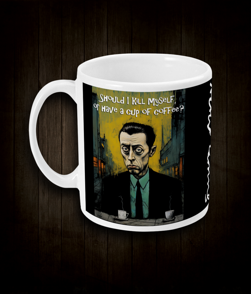 Albert Camus Coffee Quote Ceramic Mug