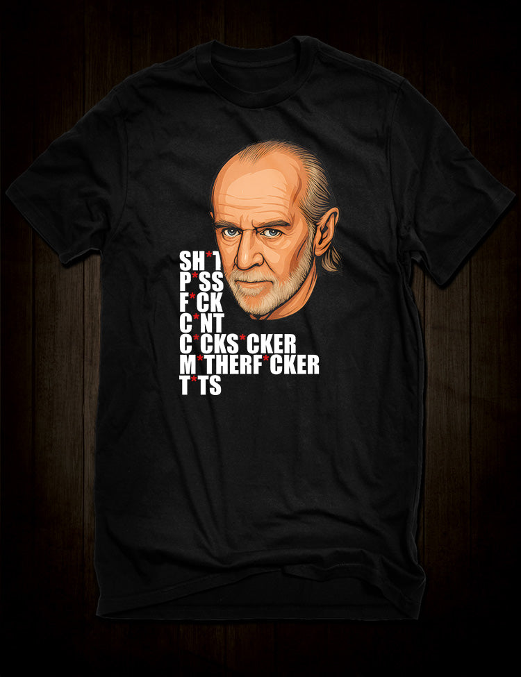 George Carlin 7 Words t-shirt