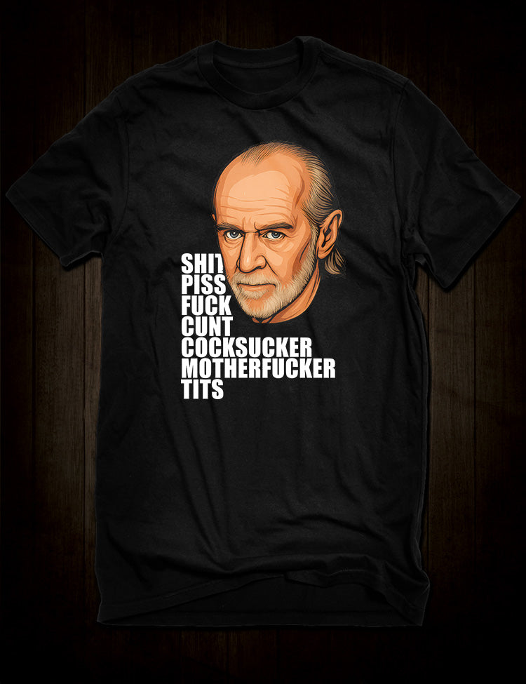 Free speech comedy George Carlin tee