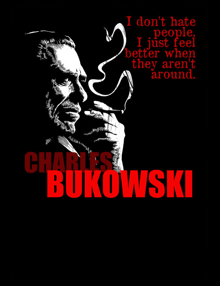 Bukowski quote graphic tee