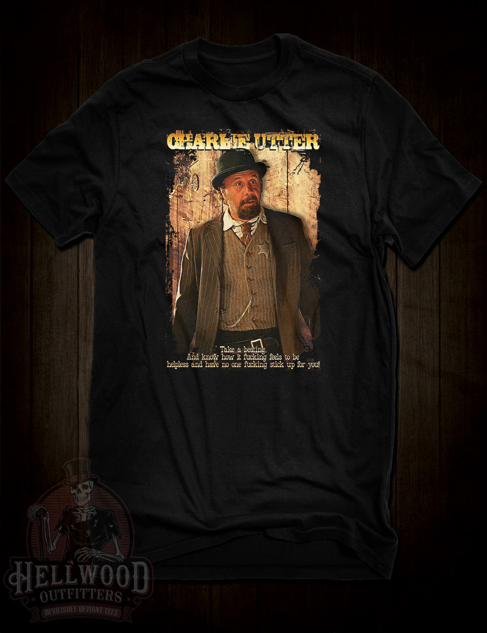 Deadwood Charlie Utter character t-shirt