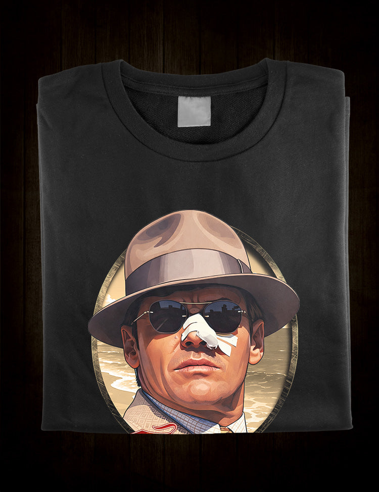 Jack Nicholson inspired Chinatown detective portrait illustration