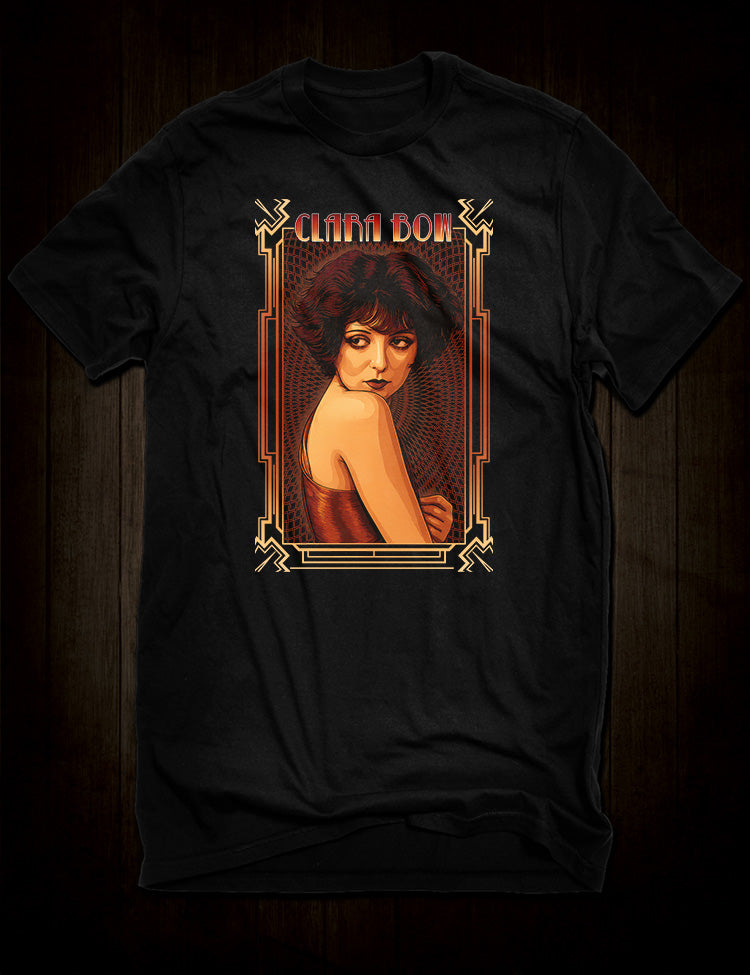 Clara Bow Art Deco portrait t-shirt design