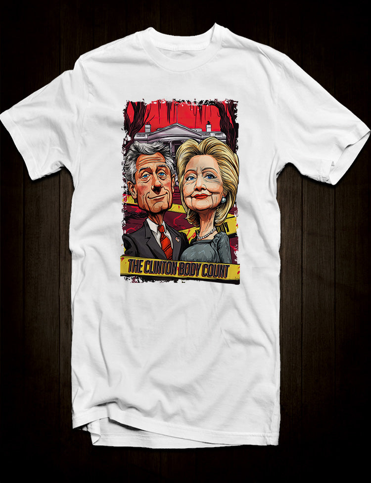 Bill and Hillary Clinton conspiracy t-shirt