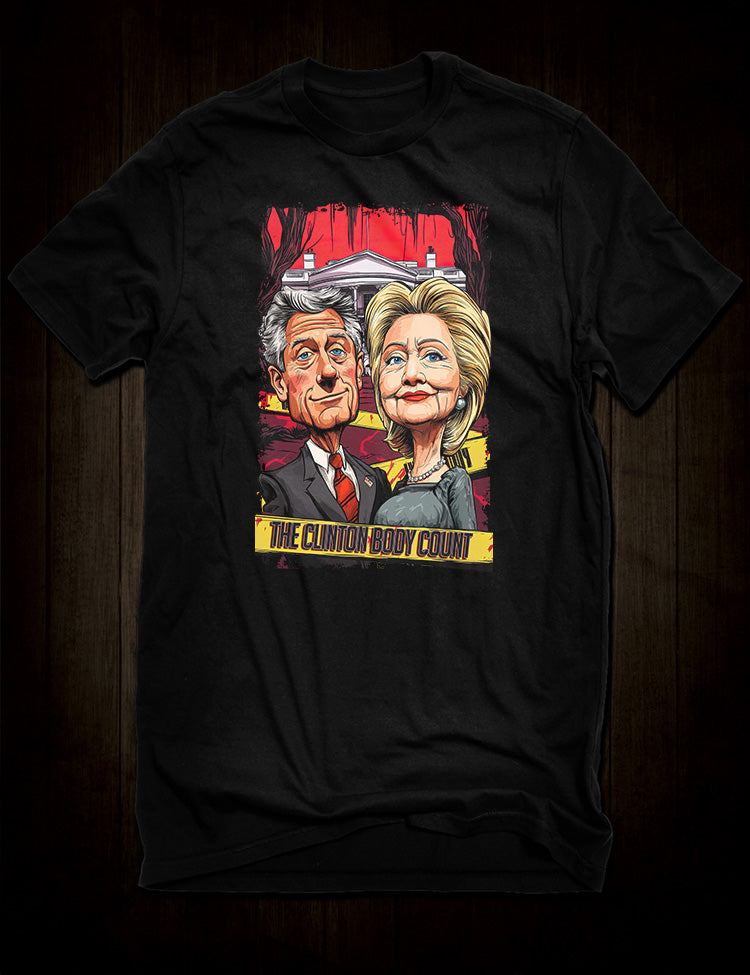 Clinton Body Count conspiracy theory t-shirt