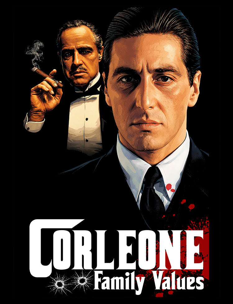 Godfather Corleone family graphic tee artwork