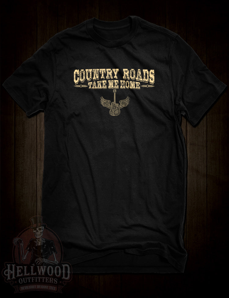 Country Roads Take Me Home John Denver t-shirt