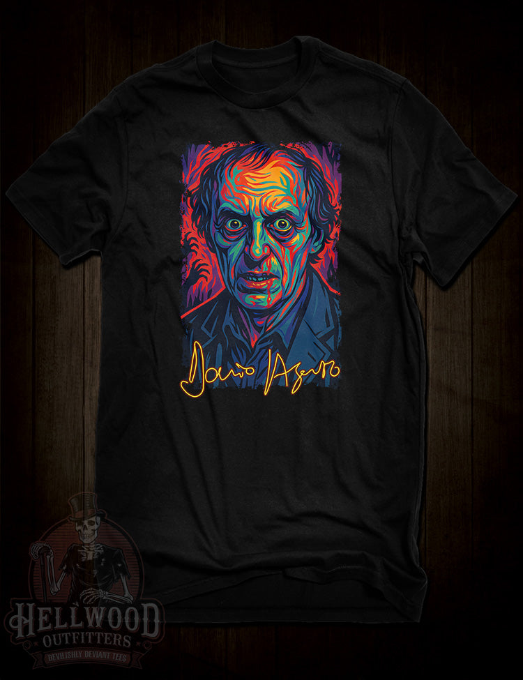 Dario Argento signature t-shirt tribute