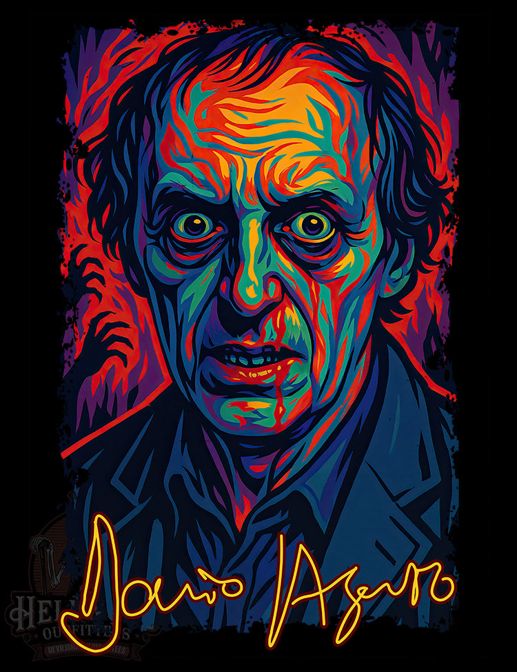 Giallo film director Dario Argento t-shirt